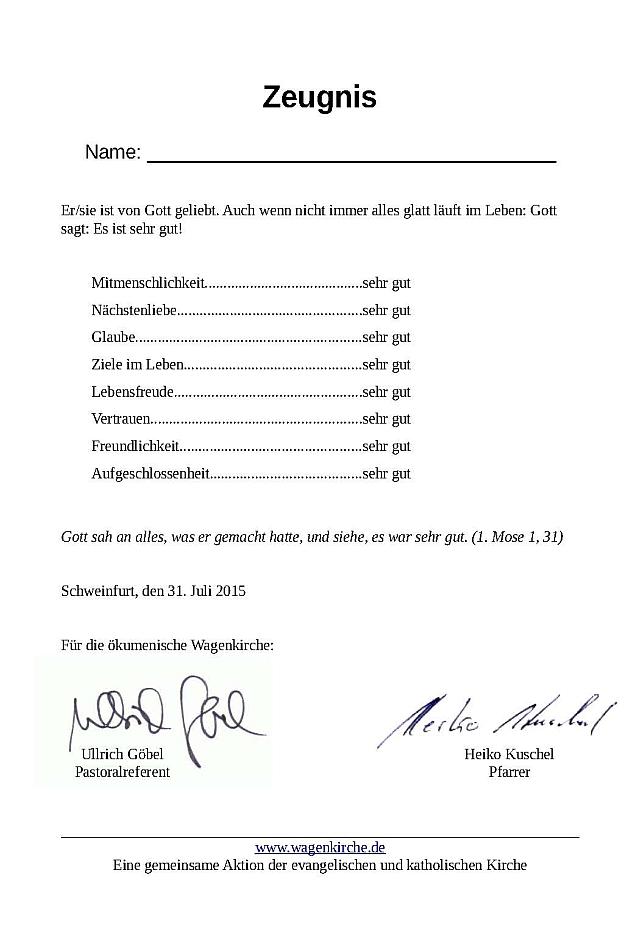  Sehr gut!