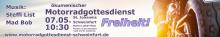 Banner schmal Motorradgottesdienst